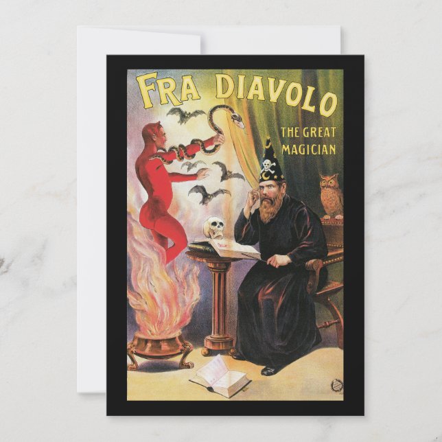 Vintage Fra Diavolo The Great Magician Poster (Front)
