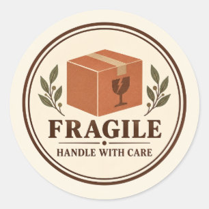 Vintage Fragile Handle With Care Parcel Seal