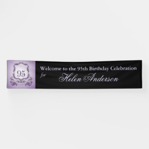 Vintage Frame 95th Birthday Personalised Banner