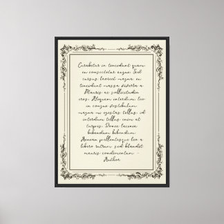Vintage frame custom quote wall art