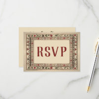 Vintage Frame Ethnic Motif Wedding