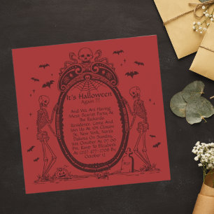 Vintage Frame Halloween Party Invitation
