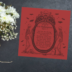 Vintage Frame Halloween Party Invitation