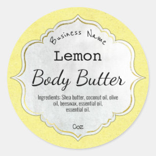 Vintage Frame Lemon Scented Product Labels