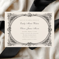 Vintage Frame Opulent Elegant Formal Wedding