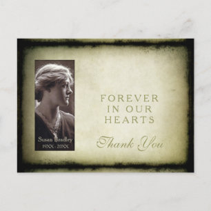 Vintage Frame Sympathy Thank You Postcard