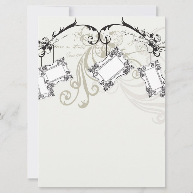 Vintage frames Invitation (Front)