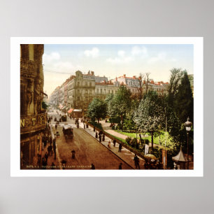 Vintage France, Alsace-Lorraine Street, Toulouse Poster