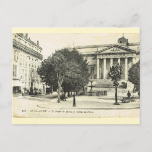 Vintage France, Angouleme, Palais de Justice Postcard