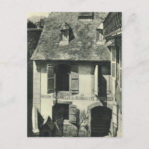 Vintage France, Birthplace of St Bernadette Postcard