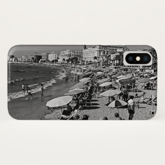 Vintage France Cannes the beach iPhone X Case