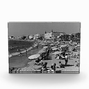 Vintage France Cannes the beach Photo Block