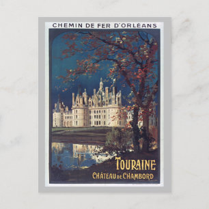 Vintage France French Chateau Chambord Travel Postcard