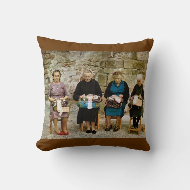 Vintage France, Haute Loire, Lace making Cushion (Front)