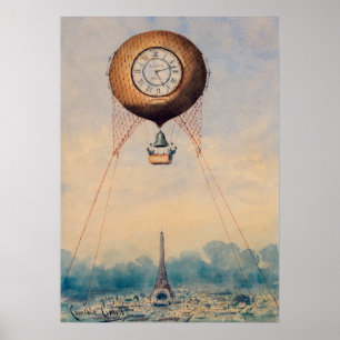 Vintage France Illustration Poster