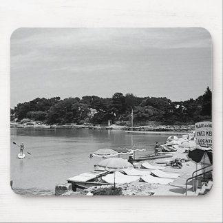 Vintage France Nice Antibes The Garoupe beach Mouse Mat
