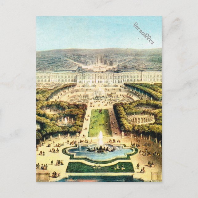 Vintage France, Palais de Versailles Postcard (Front)