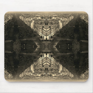 Vintage France Paris champs elysees avenue Mouse Mat