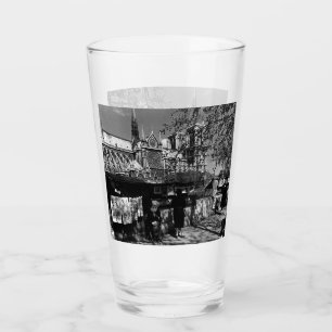 Vintage France Paris Dame Cathedral booksellers Glass
