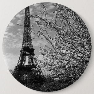 Vintage France Paris Eiffel tower 1970 6 Cm Round Badge