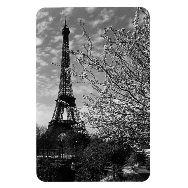 Vintage France Paris Eiffel tower 1970 Magnet (Vertical)