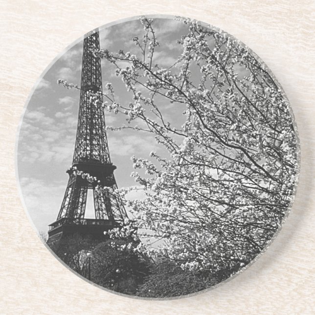 Vintage France Paris Eiffel tower Coaster (Front)