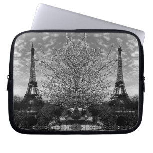 Vintage France Paris Eiffel tower Laptop Sleeve