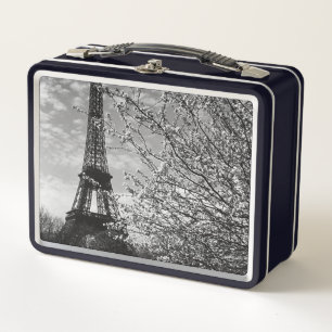 Vintage France Paris Eiffel tower Metal Lunch Box