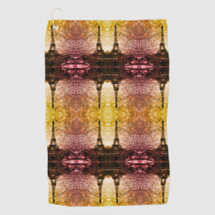 Vintage France Paris Eiffel Tower Playing Cards Golf Towel