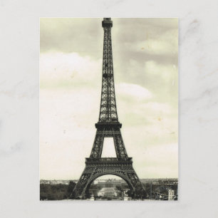 Vintage France, Paris,  Eiffel Tower Postcard