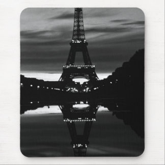 Vintage France Paris Eiffel tower reflection Mouse Mat