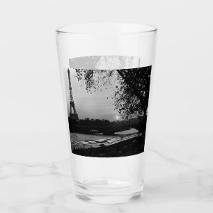 Vintage France Paris Eiffel tower sunset Glass
