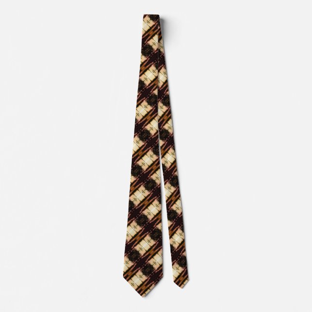 Vintage France Paris Eiffel tower sunset Tie (Front)
