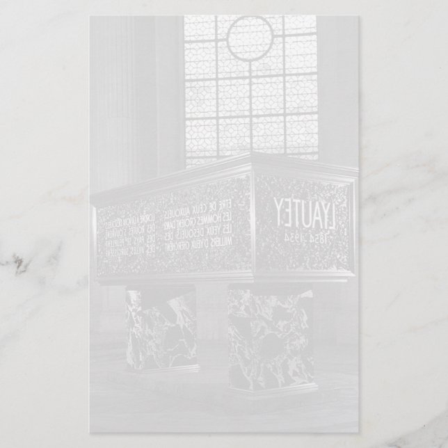 Vintage France Paris Marshal's Lyautey Tomb Stationery (Front)