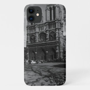 Vintage France Paris Notre Dame Cathedral iPhone 11 Case