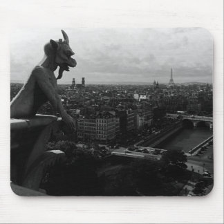 Vintage France Paris Notre Dame Cathedral devil Mouse Mat