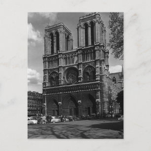 Vintage France Paris Notre Dame Cathedral Postcard