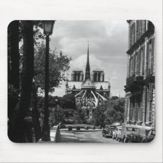 Vintage France Paris notre dame saint louis island Mouse Mat