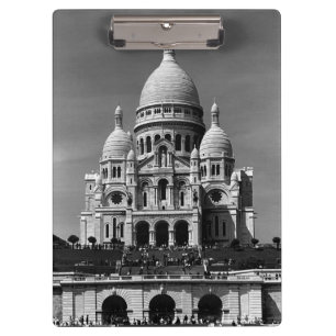 Vintage France Paris Sacre Coeur Basilica Clipboard