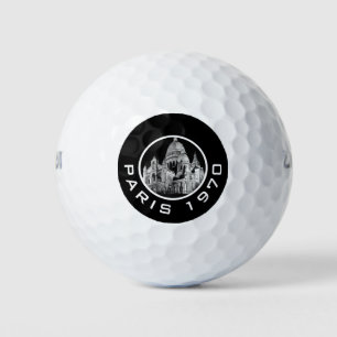 Vintage France Paris Sacre Coeur Basilica Golf Balls