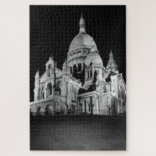 Vintage France Paris Sacre Coeur Basilica Jigsaw Puzzle