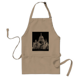 Vintage France Paris Sacre Coeur Basilica Standard Apron