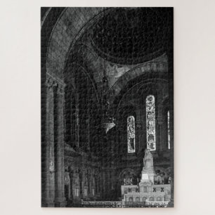 Vintage France Paris sacre Coeur virgin chapel Jigsaw Puzzle