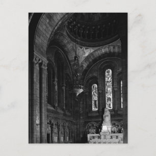Vintage France Paris sacre Coeur virgin chapel Postcard