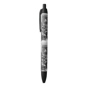 Vintage France Paris Triumphal arch Black Ink Pen