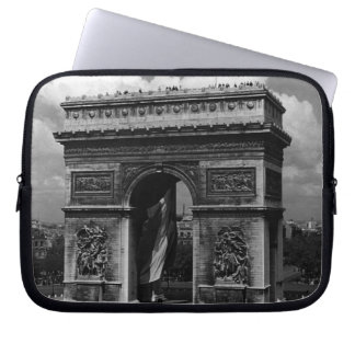 Vintage France Paris Triumphal arch Place Etoile i Laptop Sleeve