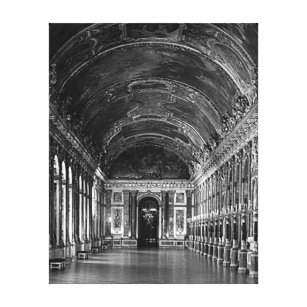 Vintage France Versailles palace mirrors gallery Canvas Print