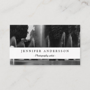 Vintage France Versailles palace neptune fountains Business Card