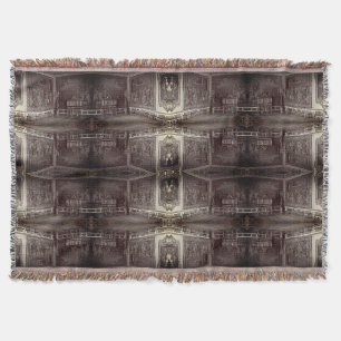 Vintage France Versailles palace stade dining room Throw Blanket