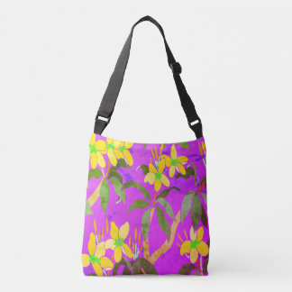 Vintage Frangipani Crossbody Bag